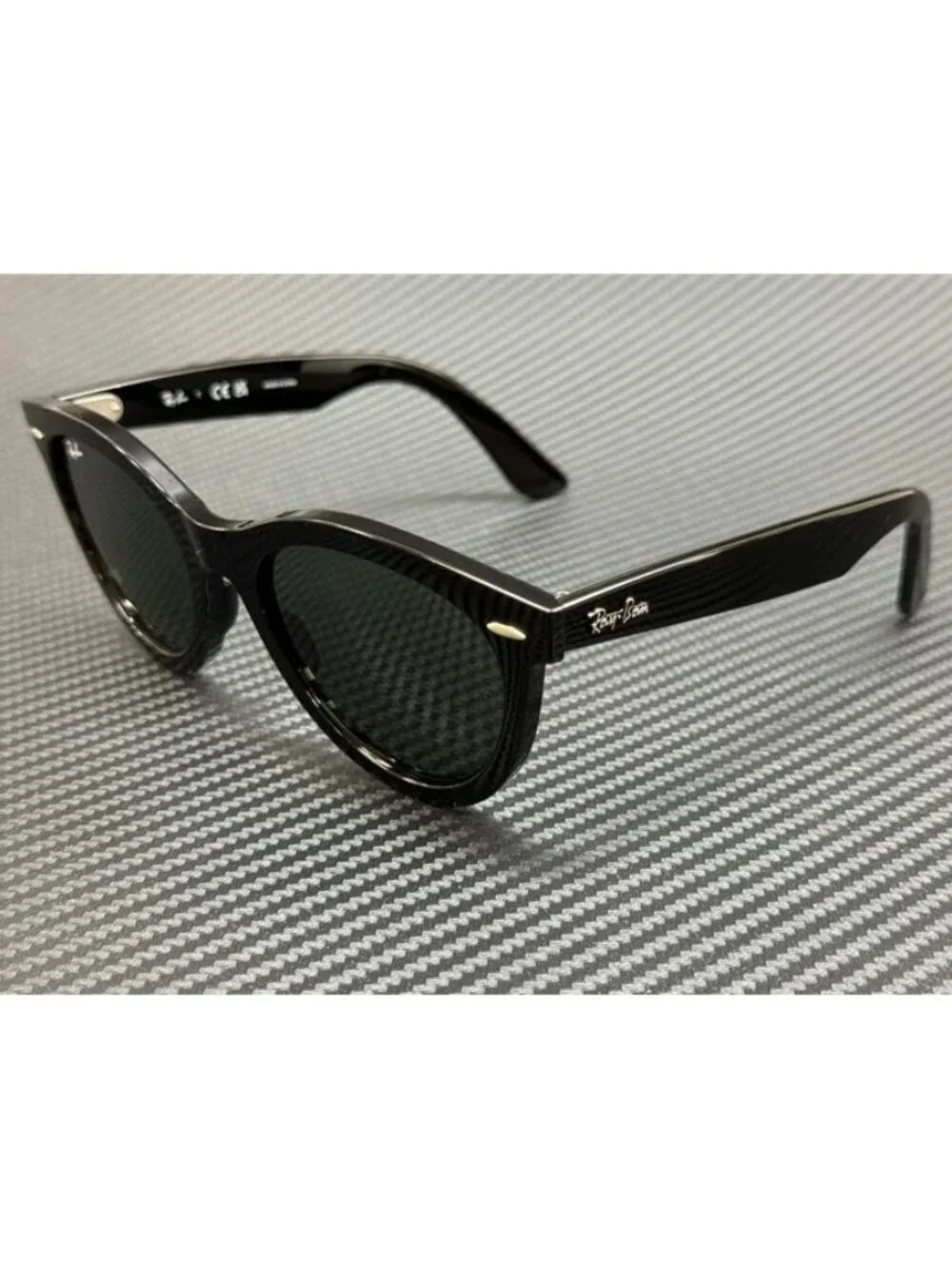 New Ray-Ban Men Black Sunglasses 54-21-150